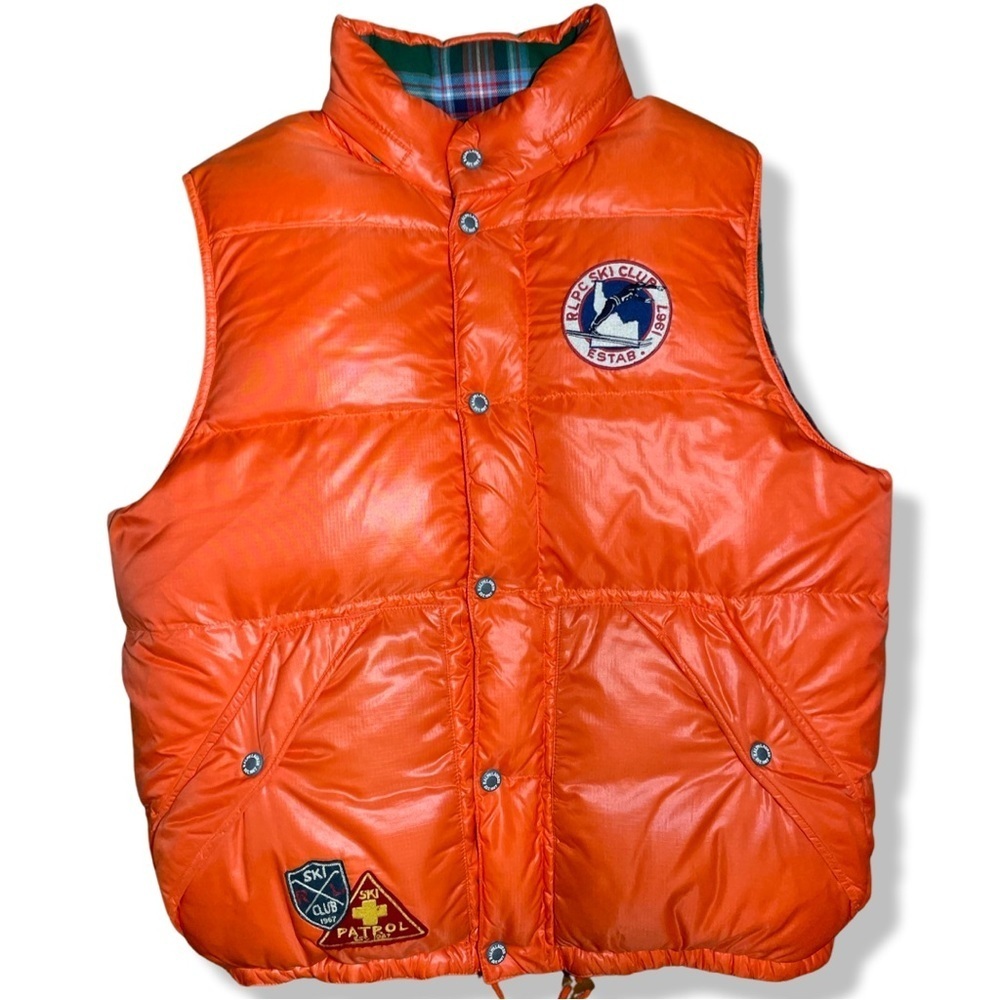 Vintage Ralph Lauren Polo Ski Club Down Fill Puffer Vest SIZE:L